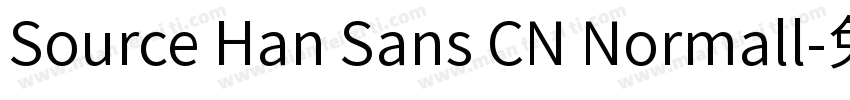 Source Han Sans CN Normall字体转换